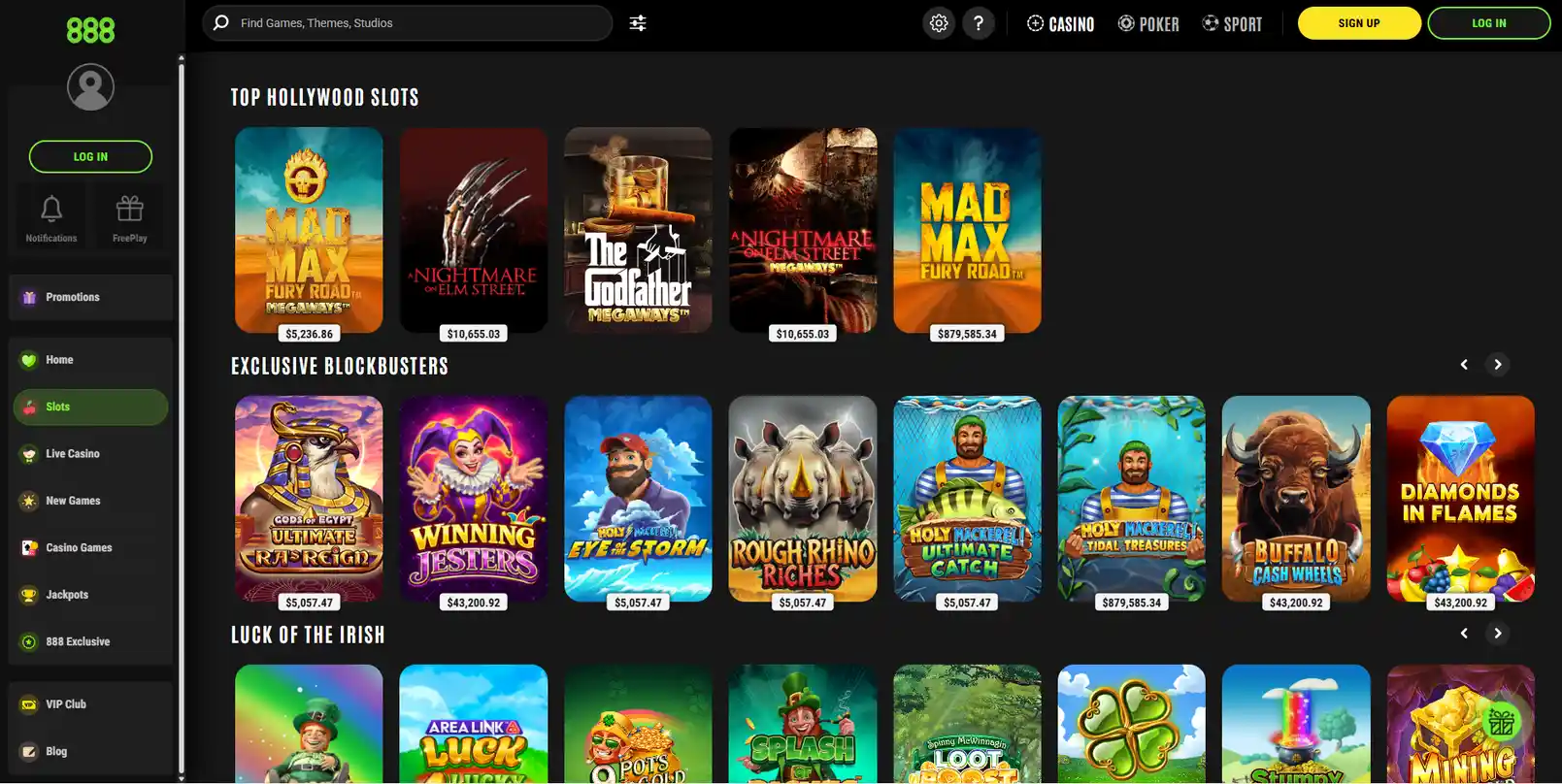 Популярные слоты 888 Casino: голливудские автоматы и эксклюзивные блокбастеры
